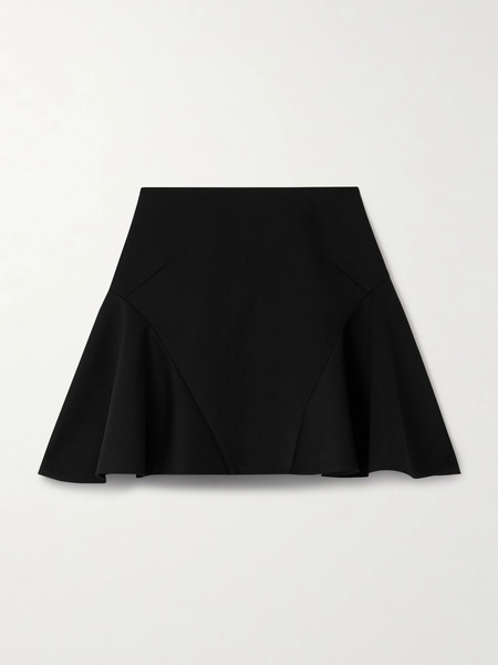  Givenchy Givenchy - Grain De Poudre Wool Mini Skirt - Black 