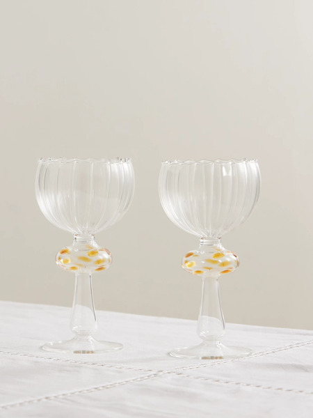  Gohar World Gohar World - Istanbul Set Of Two Wine Glasses - Multi 