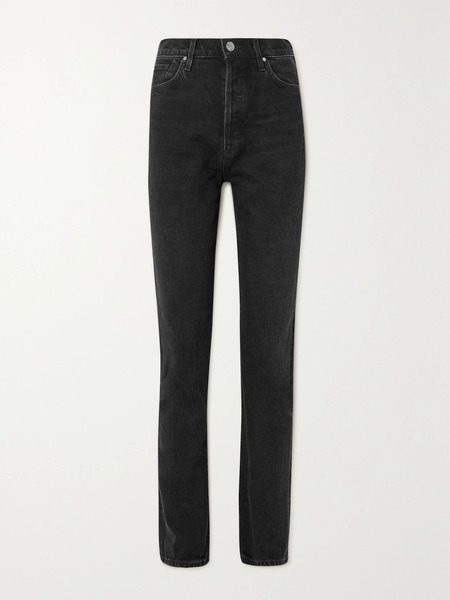  Goldsign Goldsign - Lawler High-rise Slim-leg Jeans - Black 