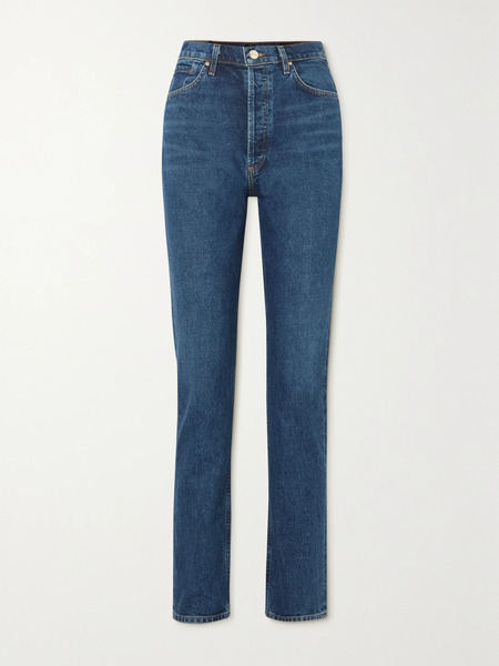  Goldsign Goldsign - Lawler High-rise Slim-leg Jeans - Mid Denim 