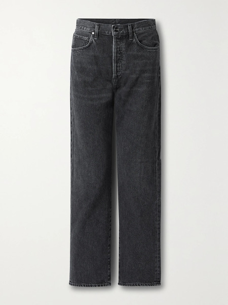  Goldsign Goldsign - The Myra High-rise Straight-leg Organic Jeans - Black 