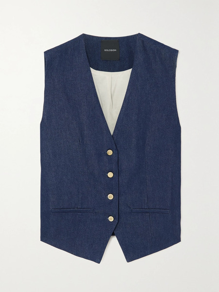  Goldsign Goldsign - The Wheatley Denim Vest - Blue 