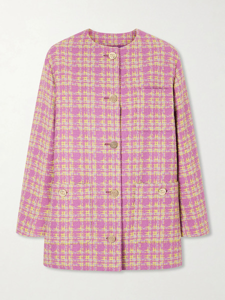  Gucci Gucci - Cotton-blend Tweed Blazer - Pink 