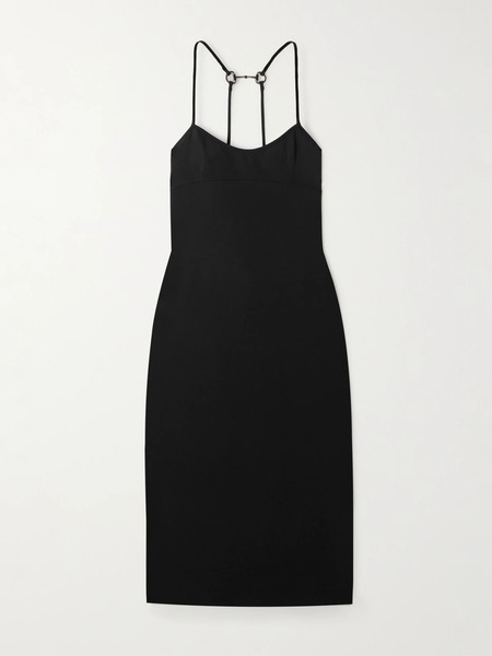  Gucci Gucci - Embellished Crepe Midi Dress - Black 