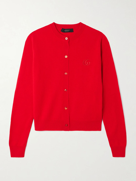  Gucci Gucci - Embroidered Wool Cardigan - Large 