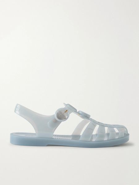 Gucci Gucci - Fisherman Embellished Rubber Sandals - Light Blue 
