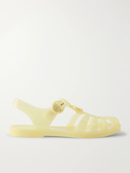  Gucci Gucci - Fisherman Embellished Rubber Sandals - Yellow 