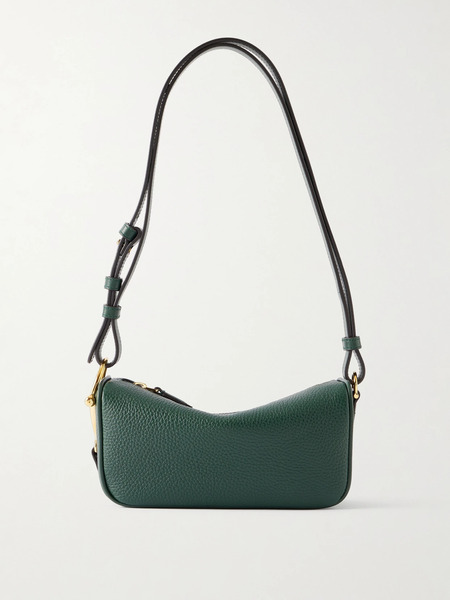  Gucci Gucci - Horsebit 1955 Mini Textured-leather Shoulder Bag - Green 