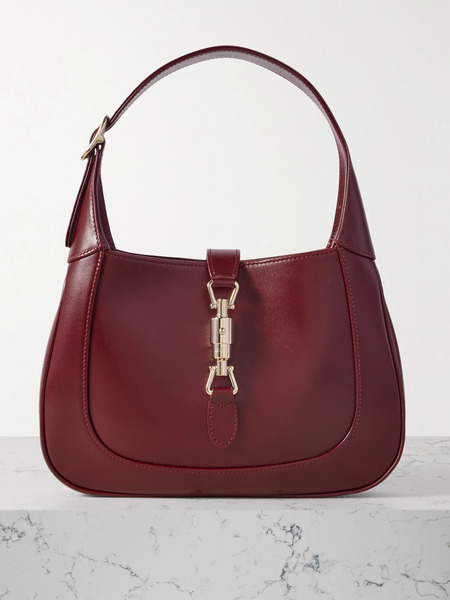  Gucci Gucci - Jackie 1961 Leather Shoulder Bag - Burgundy 