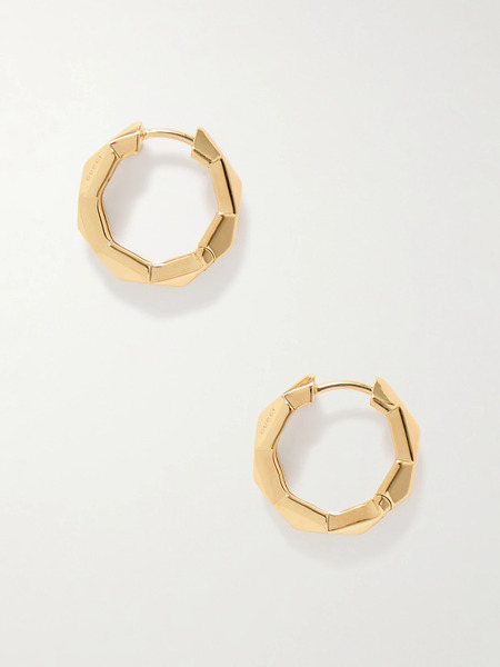  Gucci Gucci - Link To Love 18-karat Gold Hoop Earrings - One Size 
