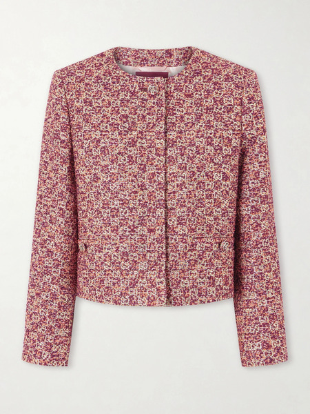  Gucci Gucci - Metallic-tweed Jacket - Pink 