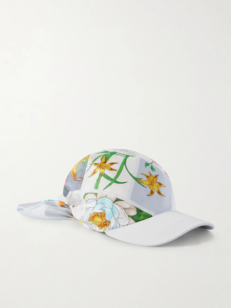  Gucci Gucci - Printed Silk-twill Baseball Cap - Multi 