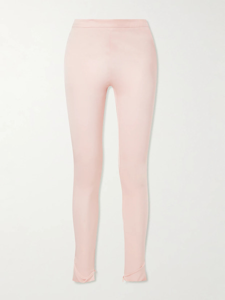  Gucci Gucci - Silk-blend Faille Skinny-leg Pants - Pink 