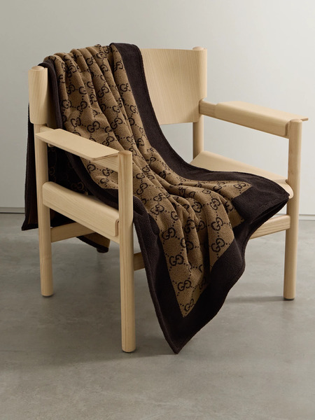  Gucci Gucci - Terry-jacquard Beach Towel - Camel 