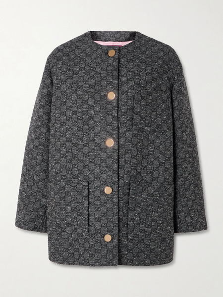  Gucci Gucci - Wool-blend Tweed Jacquard Jacket - Black 