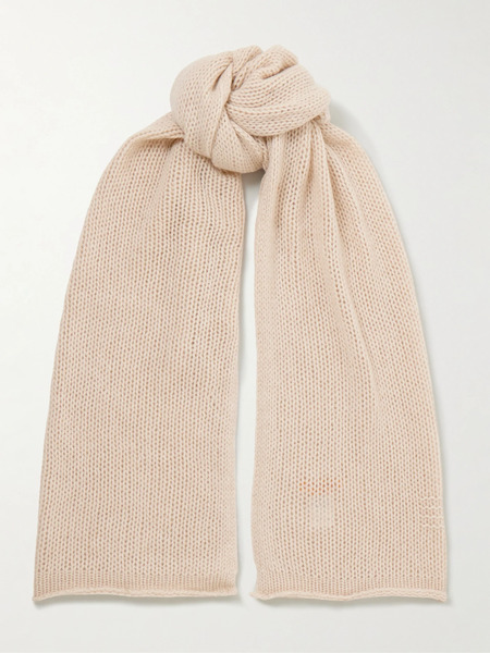 Guest In Residence Guest In Residence - The Blanket Ribbed Cashmere Scarf - Sand 