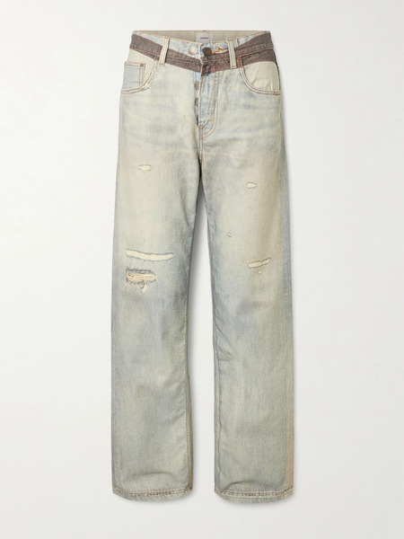  Haikure Haikure - Bonnie Distressed Mid-rise Jeans - Light Denim 