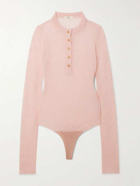 Haikure Haikure - Lucy Alpaca-blend Bodysuit - Pink 