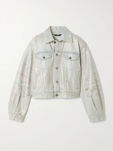  Haikure Haikure - Simon Glam Glittered Denim Jacket - Light Denim 