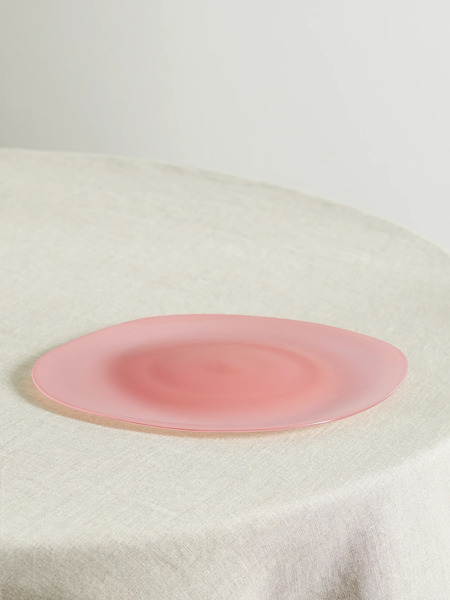  Helle Mardahl Helle Mardahl - Bon Bon Glass Plate - Baby Pink 