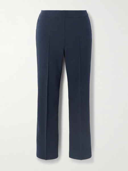  High Sport High Sport - Geo Louis Cotton-blend Straight-leg Pants - Navy 
