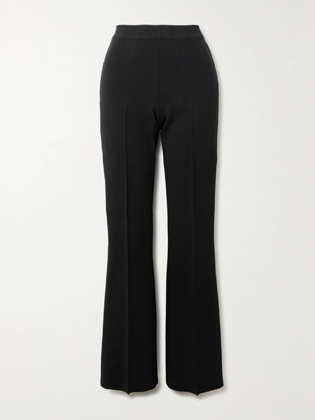  High Sport High Sport - Long Kick Stretch-cotton Flared Pants - Black 