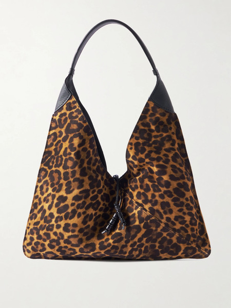  Hunting Season Hunting Season - Origami Medium Leopard-print Suede Tote - Leopard Print 