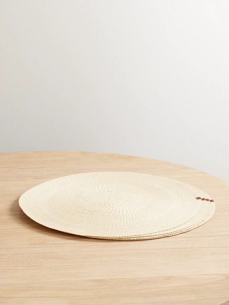  Hunting Season Hunting Season - Set Of Four Woven Iraca Placemats - Beige 