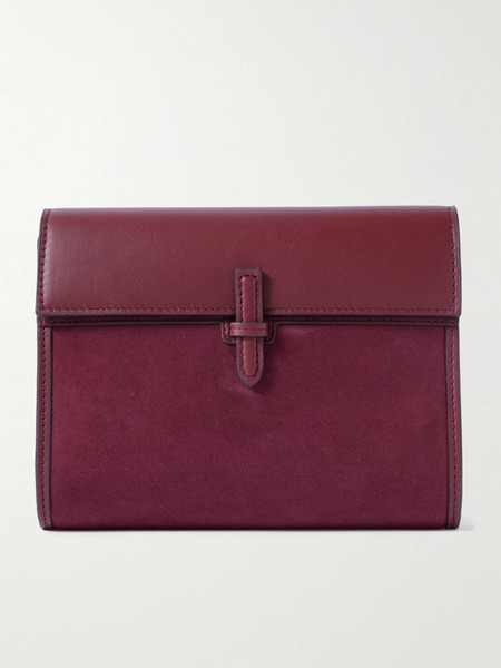  Hunting Season Hunting Season - Suede And Leather Clutch - Burgundy 