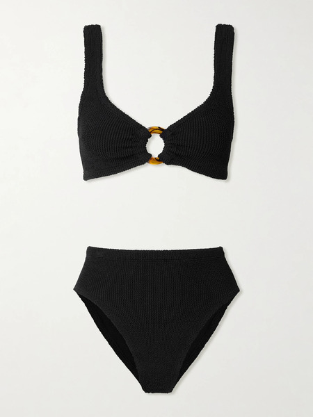  Hunza G Hunza G - Nadine Original Crinkle™ Bikini - Black 