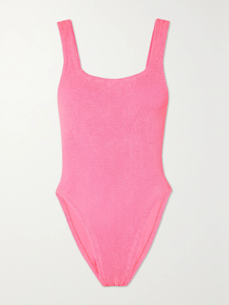  Hunza G Hunza G - Open-back Original Crinkle™ Swimsuit - Pink 