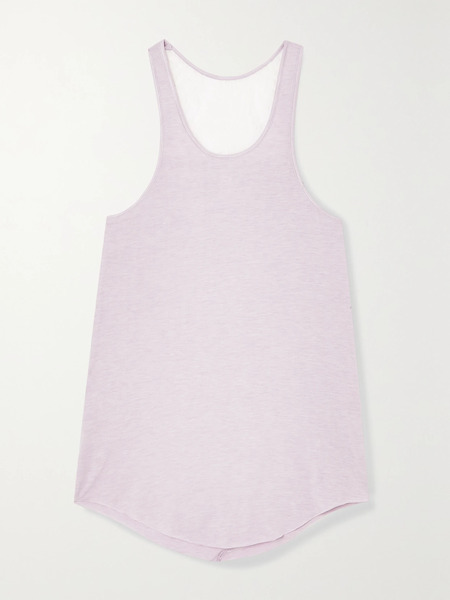  I.d. Sarrieri I.d. Sarrieri - Coffee Mornings Lace-trimmed Modal-blend Pajama Top - Lilac 