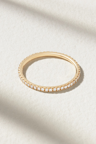 Ileana Makri Ileana Makri - Thread 18-karat Gold Diamond Eternity Ring - 4 1/2 