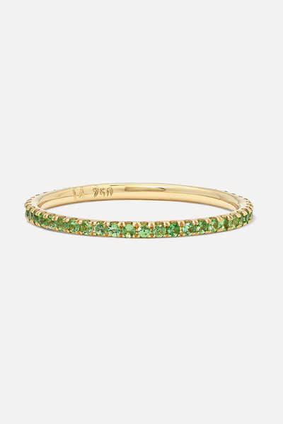  Ileana Makri Ileana Makri - Thread 18-karat Gold Tsavorite Ring - 5 