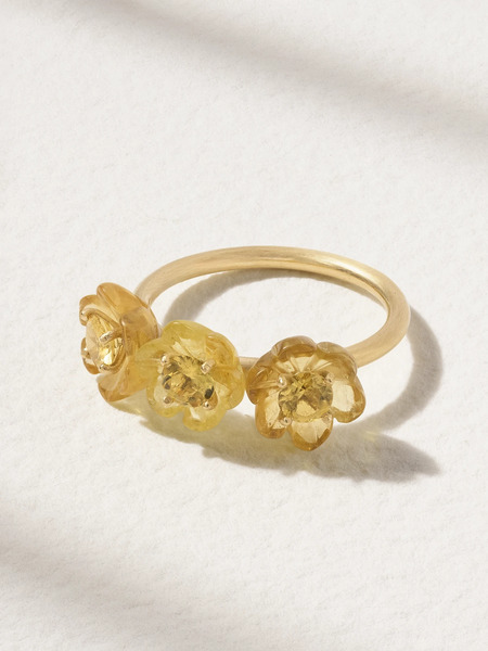  Irene Neuwirth Irene Neuwirth - Botanical 18-karat Gold Beryl Ring - 7 