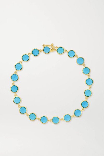  Irene Neuwirth Irene Neuwirth - Classic 18-karat Gold Turquoise Bracelet - One Size 