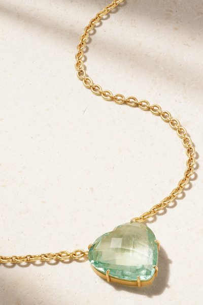  Irene Neuwirth Irene Neuwirth - Love 18-karat Gold Beryl Necklace - Green 