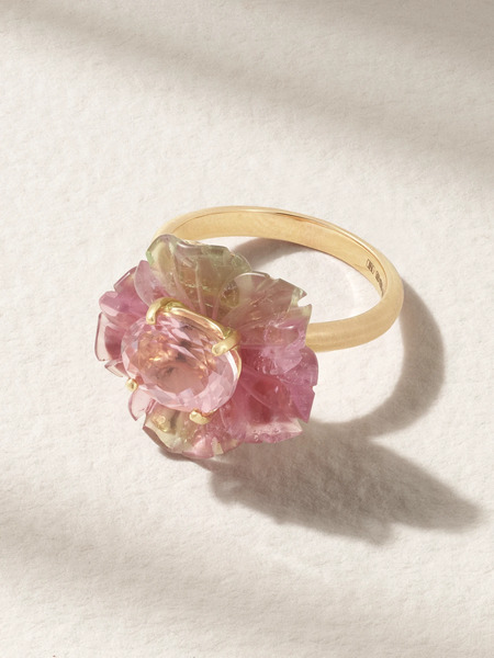  Irene Neuwirth Irene Neuwirth - Tropical Flower 18-karat Gold Tourmaline Ring - 6 