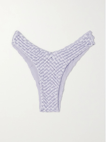  Isa Boulder Isa Boulder - Fullweave Woven Stretch-satin Bikini Briefs - Lilac 