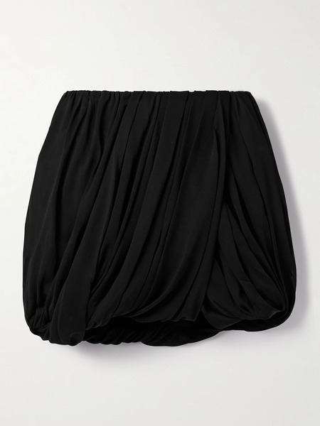  Isabel Marant Isabel Marant - Ambrine Draped Jersey Mini Skirt - Black 