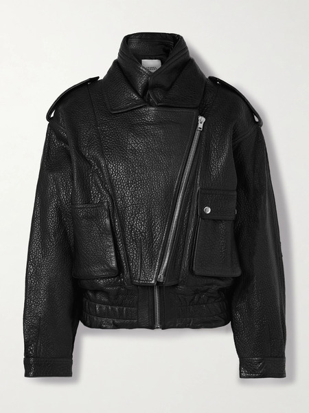  Isabel Marant Isabel Marant - Aneli Textured-leather Jacket - Black 