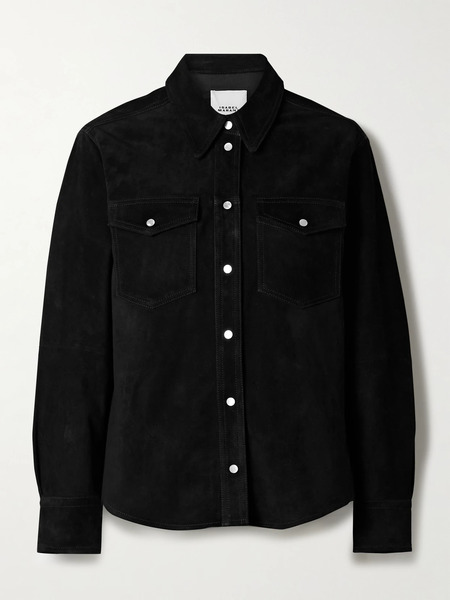  Isabel Marant Isabel Marant - Delcia Suede Shirt - Black 