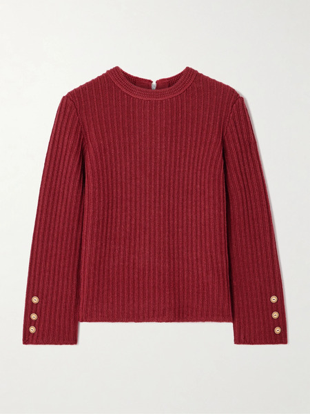  Isabel Marant Isabel Marant - Dixie Ribbed Wool Sweater - Red 
