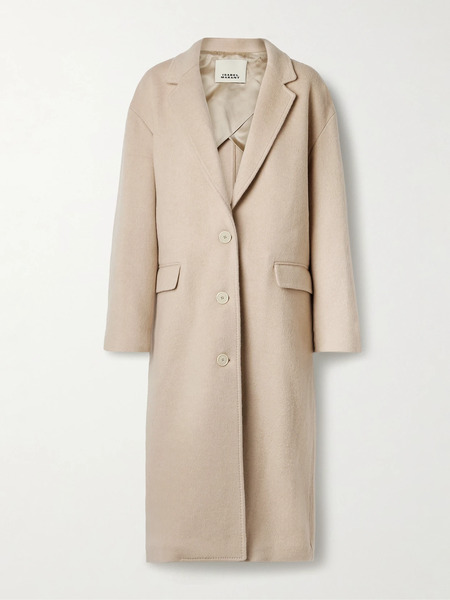  Isabel Marant Isabel Marant - Efezia Brushed Wool-blend Coat - Beige 