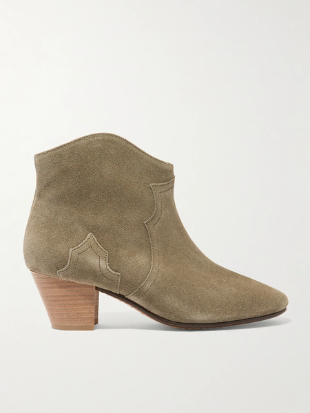  Isabel Marant Isabel Marant - étoile The Dicker Suede Ankle Boots - Taupe 