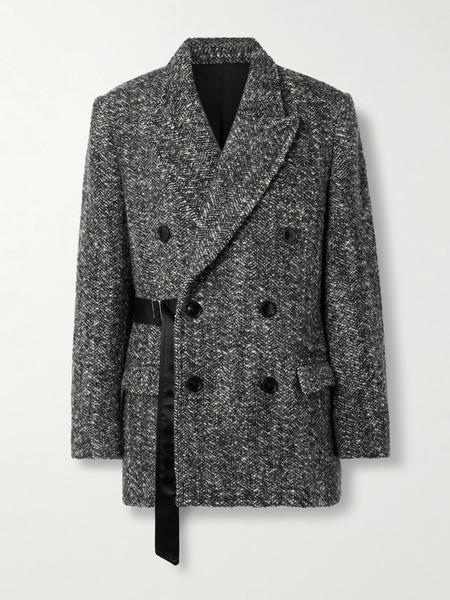  Isabel Marant Isabel Marant - Ezzia Double-breasted Wool-blend Bouclé-tweed Blazer - Gray 