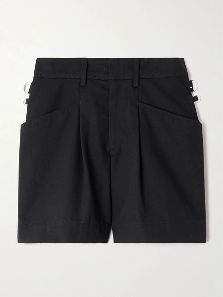 Isabel Marant Isabel Marant - Fairy Pleated Cotton-canvas Shorts - Black 