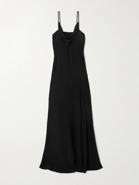  Isabel Marant Isabel Marant - Kapri Draped Open-back Crepe Maxi Dress - Black 