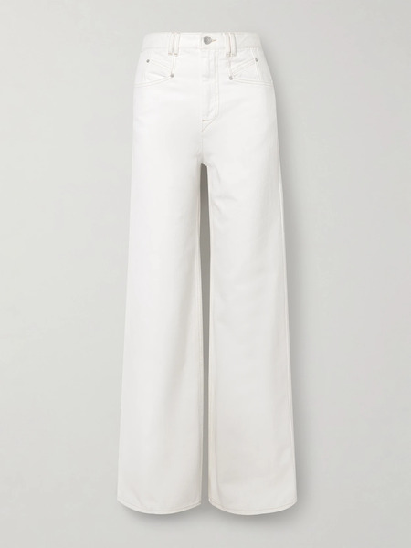 Isabel Marant Isabel Marant - Lemony High-rise Wide-leg Jeans - White 
