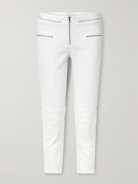  Isabel Marant Isabel Marant - Loma Cropped Mid-rise Slim-leg Jeans - White 